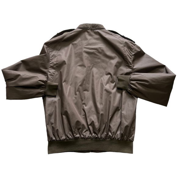 Vintage Members Only Brown Zip Front Lightweight Bomber Jacket Size XLT - Picture 2 of 7